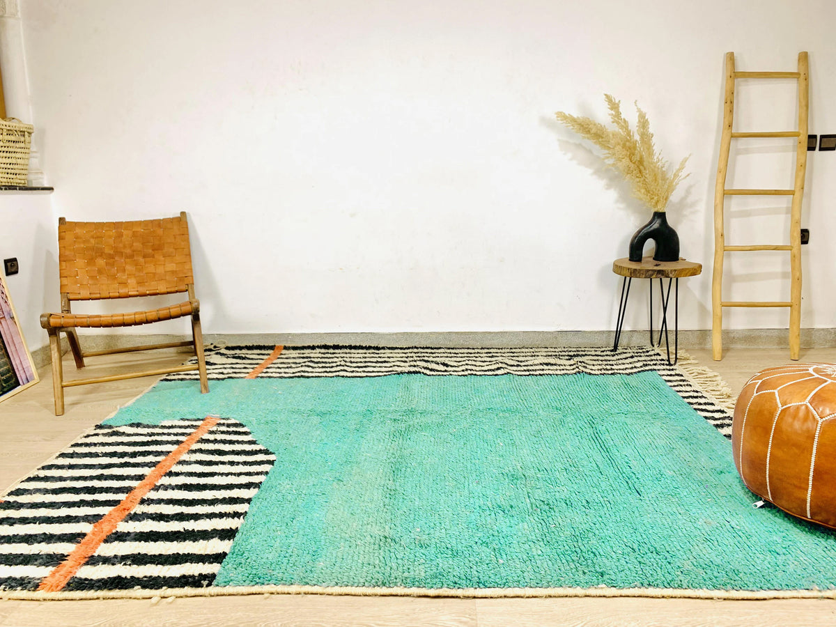 Moroccan Teal Berber Rug