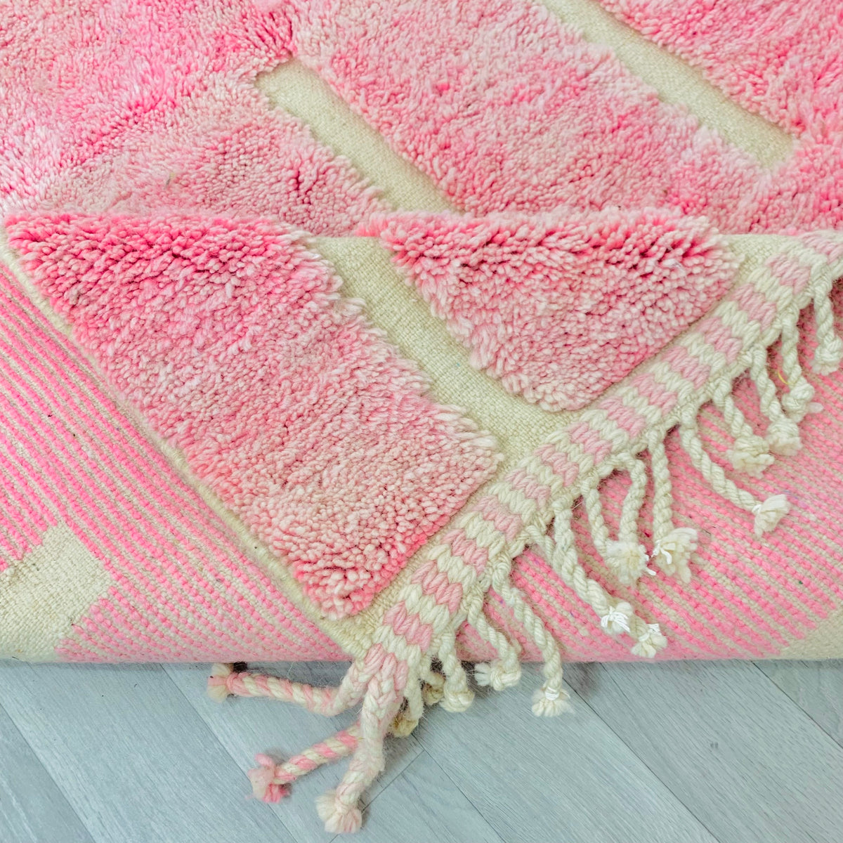 Moroccan Pink Hand-tufted Berber Rug