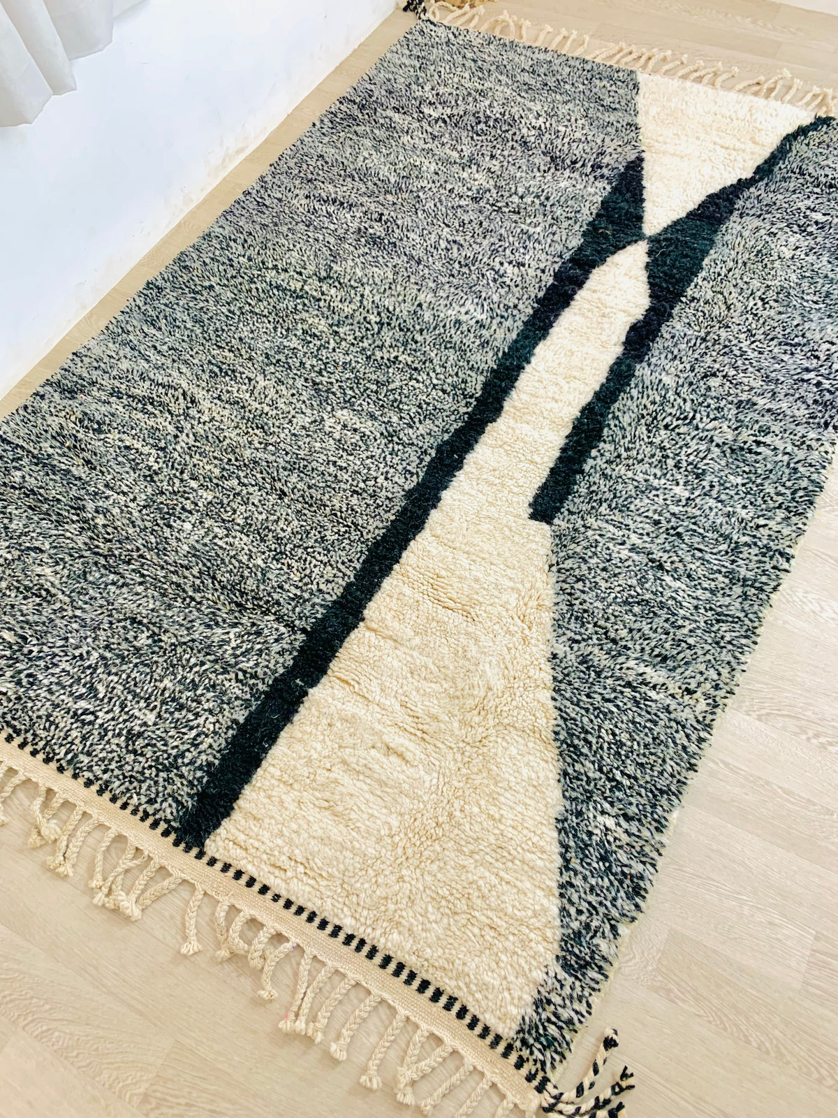 Black and White Berber rug