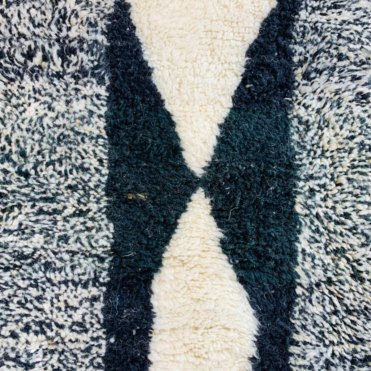 Black and White Berber rug
