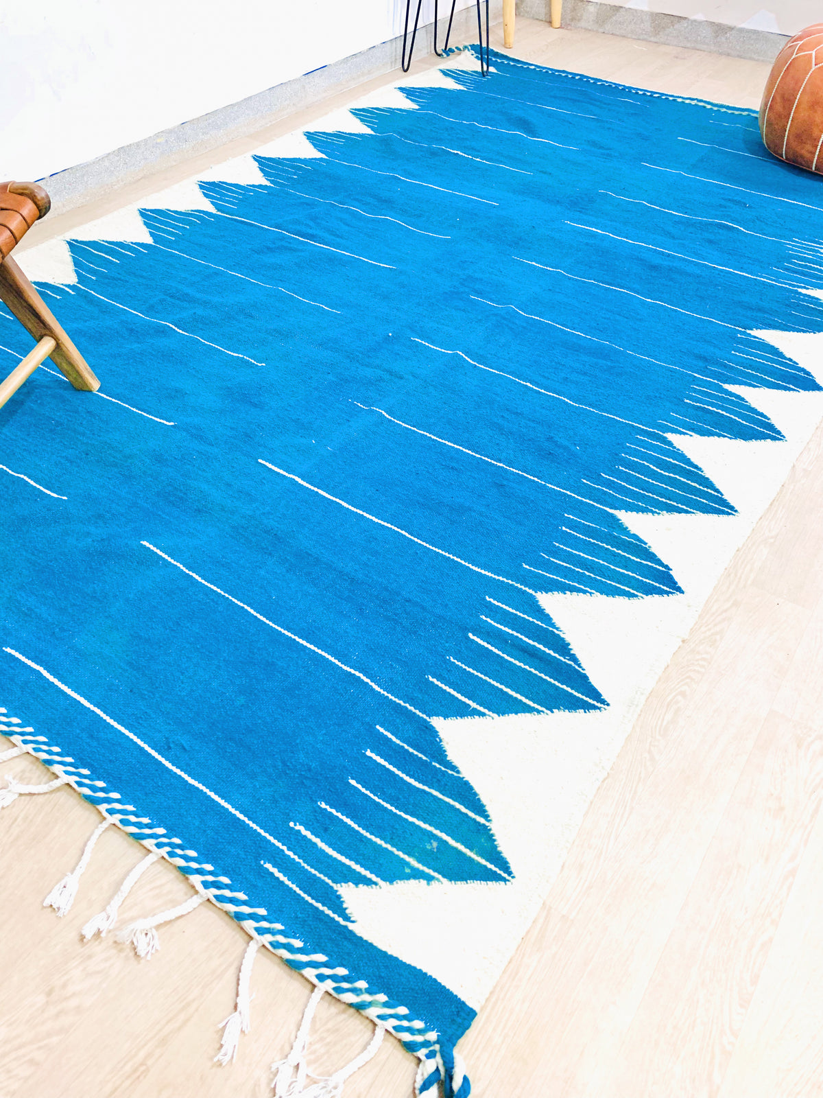 Moroccan Berber Rug, Flatweave Blue rug