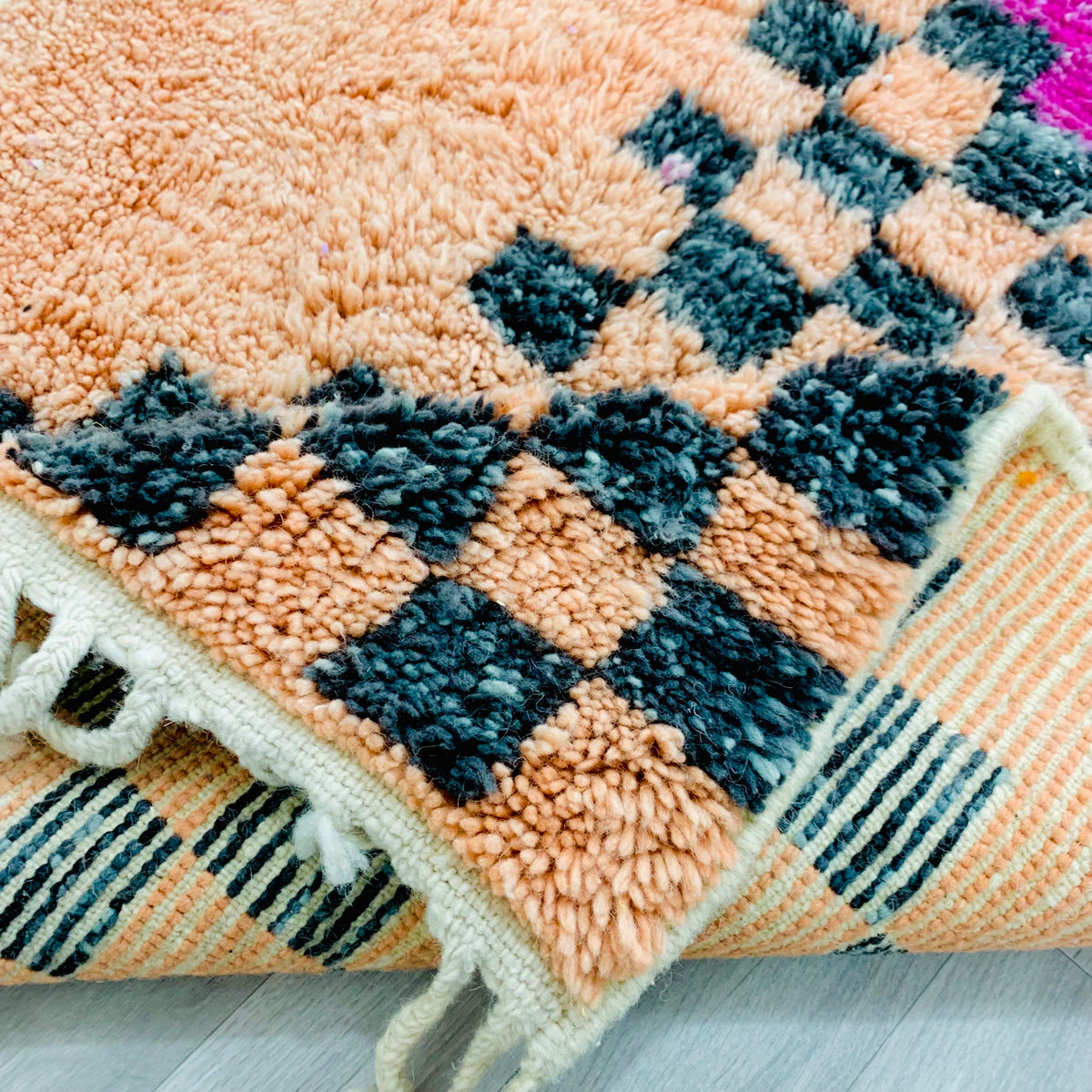 Moroccan Peach Berber Rug