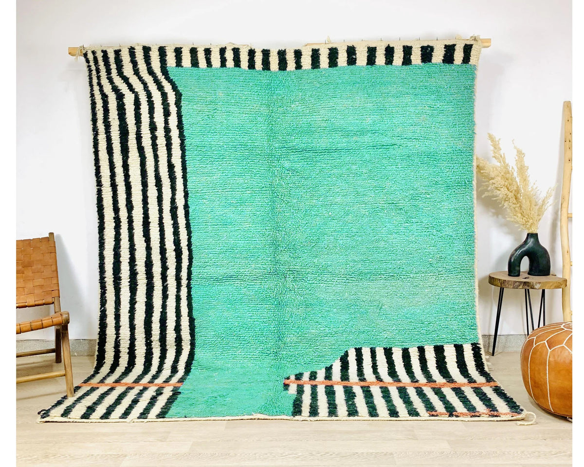 Moroccan Teal Berber Rug