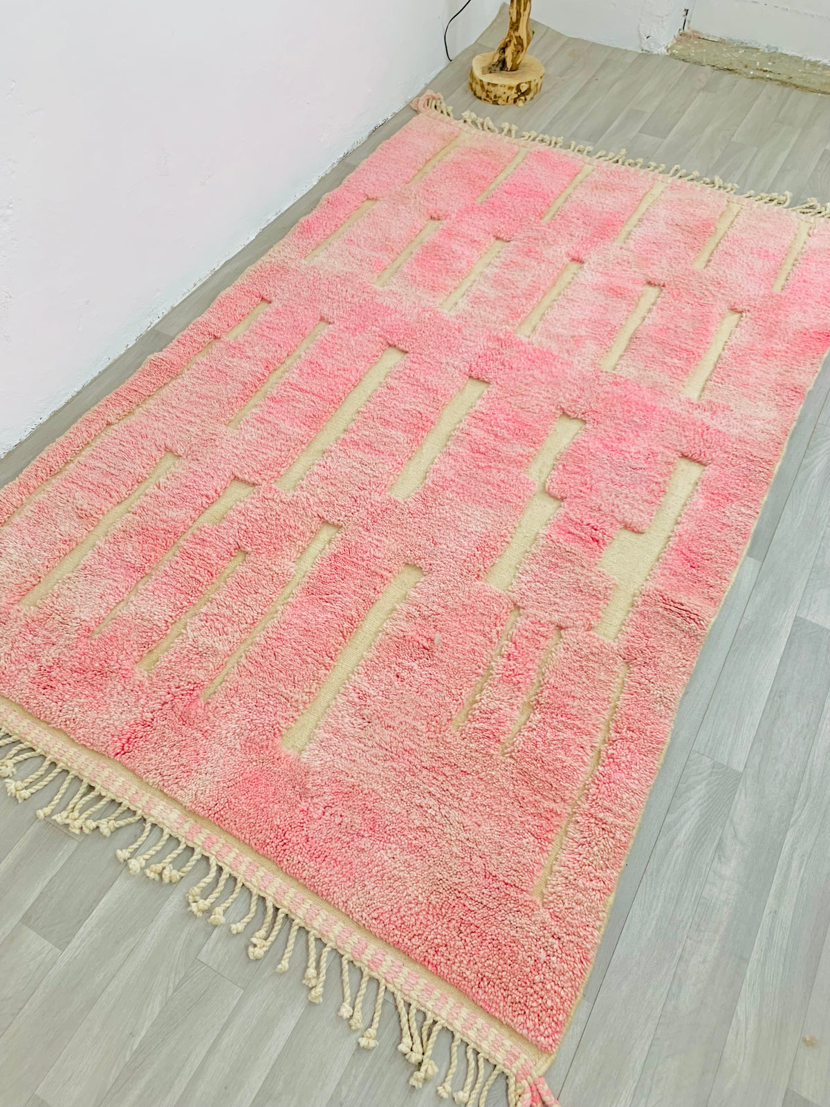 Moroccan Pink Hand-tufted Berber Rug